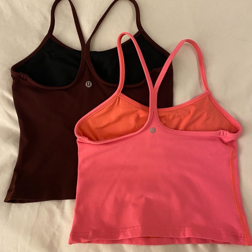 Lululemon cropped Power Y tanks